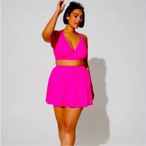 Torrid Size 2 Swim Set Hot Pink